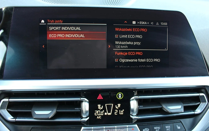 BMW Seria 3 cena 78400 przebieg: 122185, rok produkcji 2020 z Świdnica małe 781
